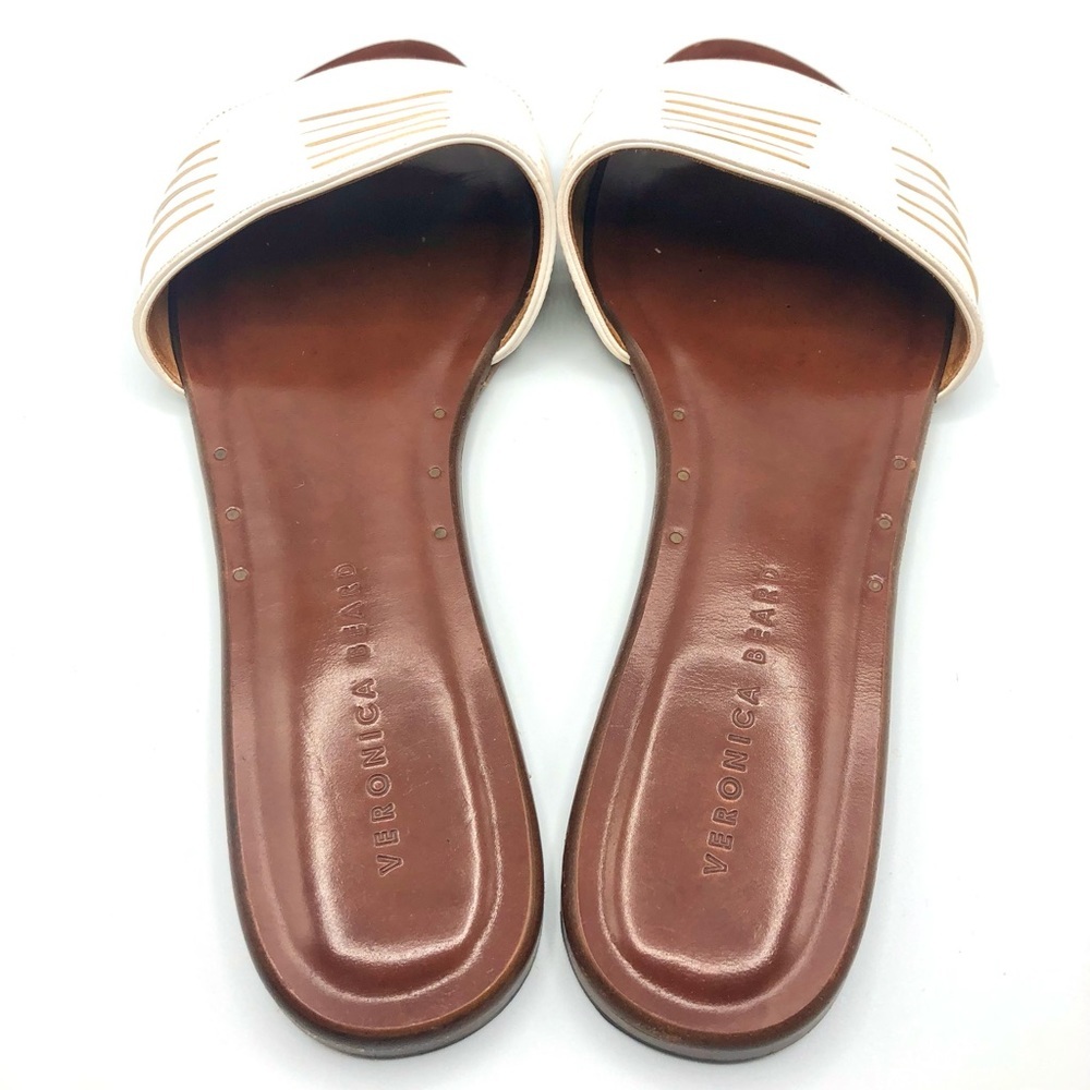 Veronica Beard Faven Huarache Slide Sandal White - Picture 6 of 13